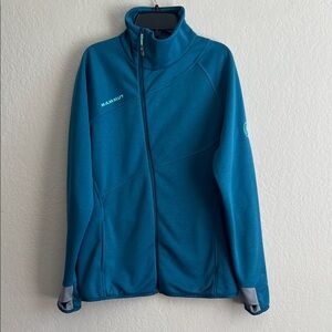 EUC Mammut Aconcagua Fleece Zip Up Jacket in Blue in Size M